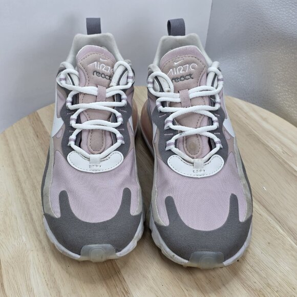 Womens Size 7 - Nike Air Max 270 React Running Pink White C13899-500 - Picture 4 of 9